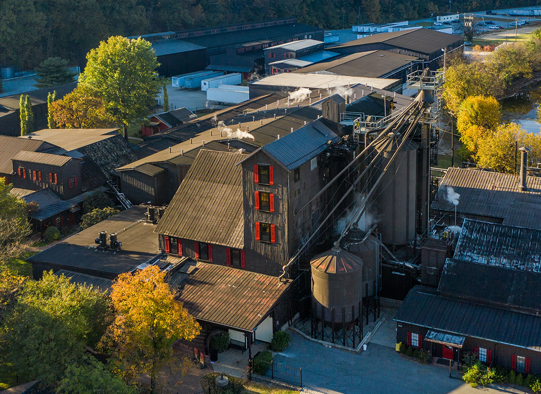 Whitesburg, KY - Aerial View of Makers Mark Distillery Outside of Whitesburg, Kentucky